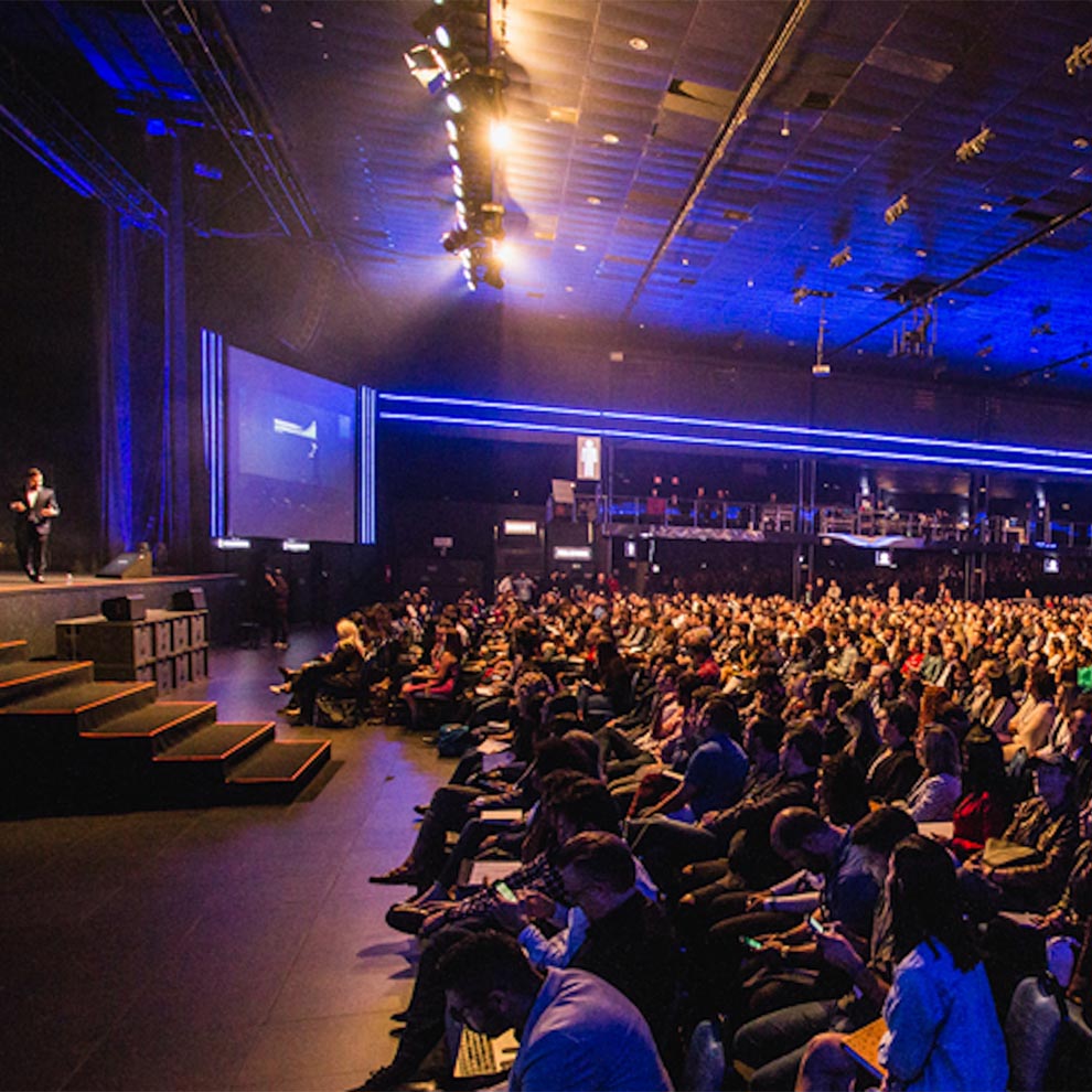 People at a conference